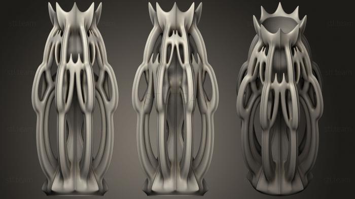 3D model Convoluted Crown Vase (STL)